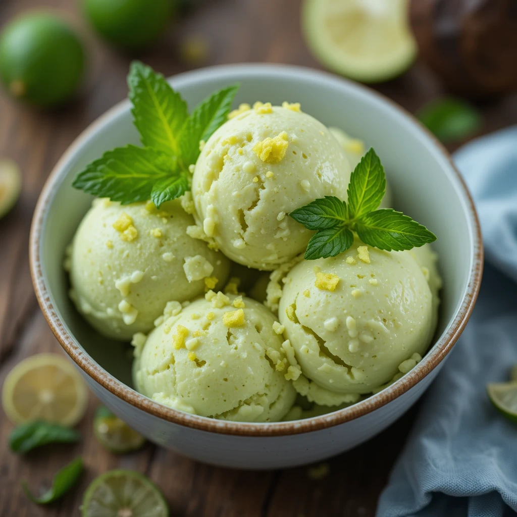 How to Make Creamy Vegan Avocado Lime Ice Cream at Home